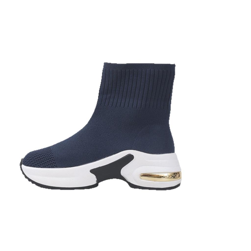 Autumn Fly-Woven Casual Breathable Socks Boots Large Size Thick-Soled Muffin Sports Sleeve Elastic Short Boots Women
