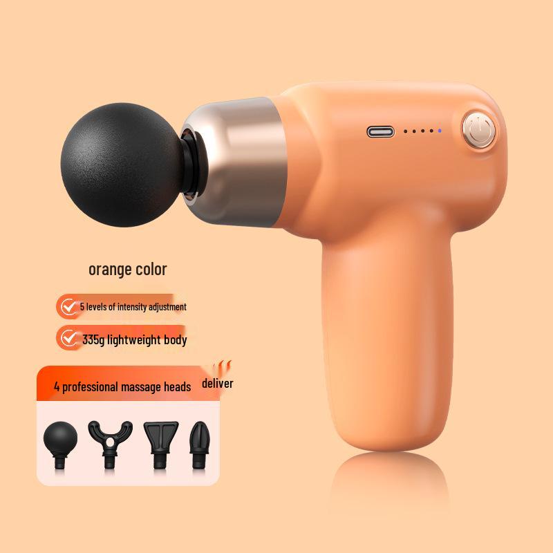 MINI USB Muscle Relaxation Massage Gun - Silent Vibration Fitness Equipment оранжевый