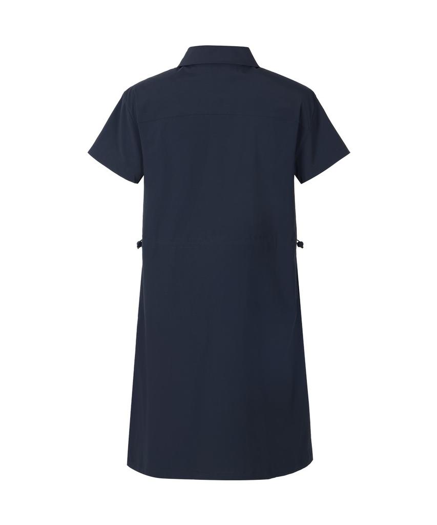 DISCOVERY EXPEDITION Women'S Freshvent Collared Mini Dress (D/Navy)