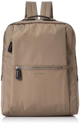 Cordura x Recyceltes Leder Quadratischer Rucksack Beige [Rabaga Jerry] B01-03-01