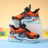 Autumn Leather Boys' Non-slip Rotating Buckle Soft Sole Lightweight Fashion Sports Shoes