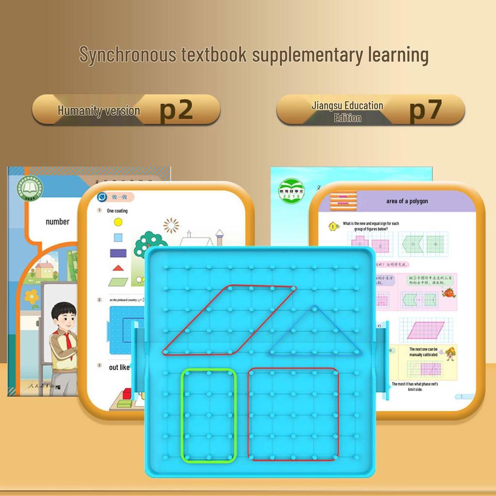 Doppelseitiges Nagelbrett Lernwerkzeug für frühe Mathematik und Geometrie
