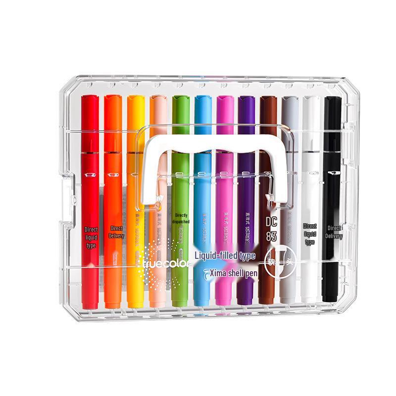 True Color Stackable Soft Tip Liquid Acrylic Marker for Student Art & Drawing