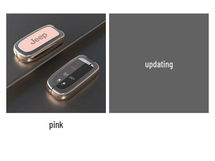 Metal Key Shell for Jeep: Compass, Renegade, Cherokee, Wrangler