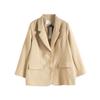 Maslan Spring Versatile Casual Loose Straight Tube Flat Collar Suit Jacket
