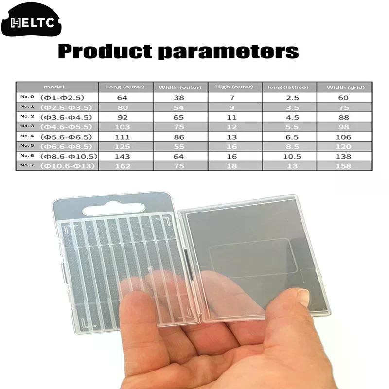 5Pcs Twist Drill Empty Box Storage Boxes Plastic Toolbox Tools Accessories Woodworking Drill Bits Transparent Plastic Boxes