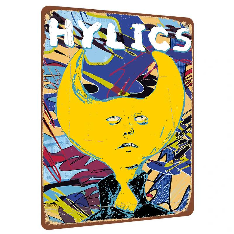 

Abstract Art HYLICS Game Theme Metal Iron Painting Living Room Study Decorative Creative Home Wall Hanging 20x30cm（7.8x11.8inch）