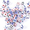 20pcs 12mm Color Point White Dice Classic Dice Game Equipment Accessories Party Game Scoring Props