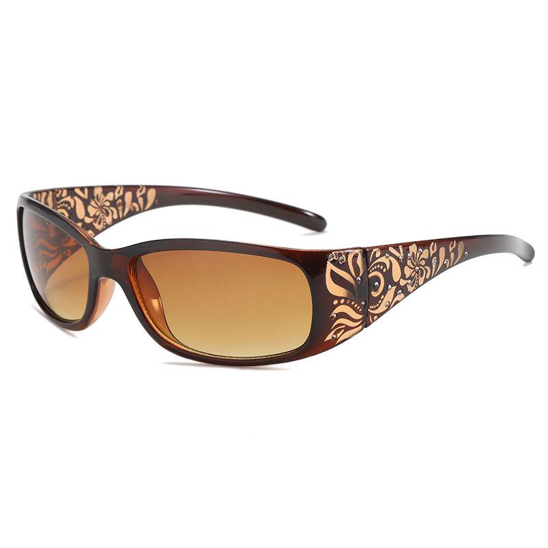 Women's Trendy Laser-Inlaid Diamond Sunglasses - Anti-UV Fashion Glasses