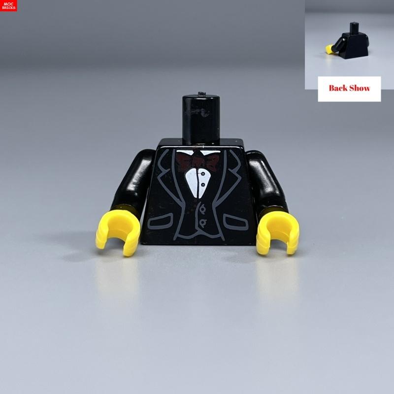 5pcs/lot MOC Bricks Torso Suit Body Wear Arms Hands Muscle Chef Cloth Educational Building Blocks Assembled Toys Plastic Dolls