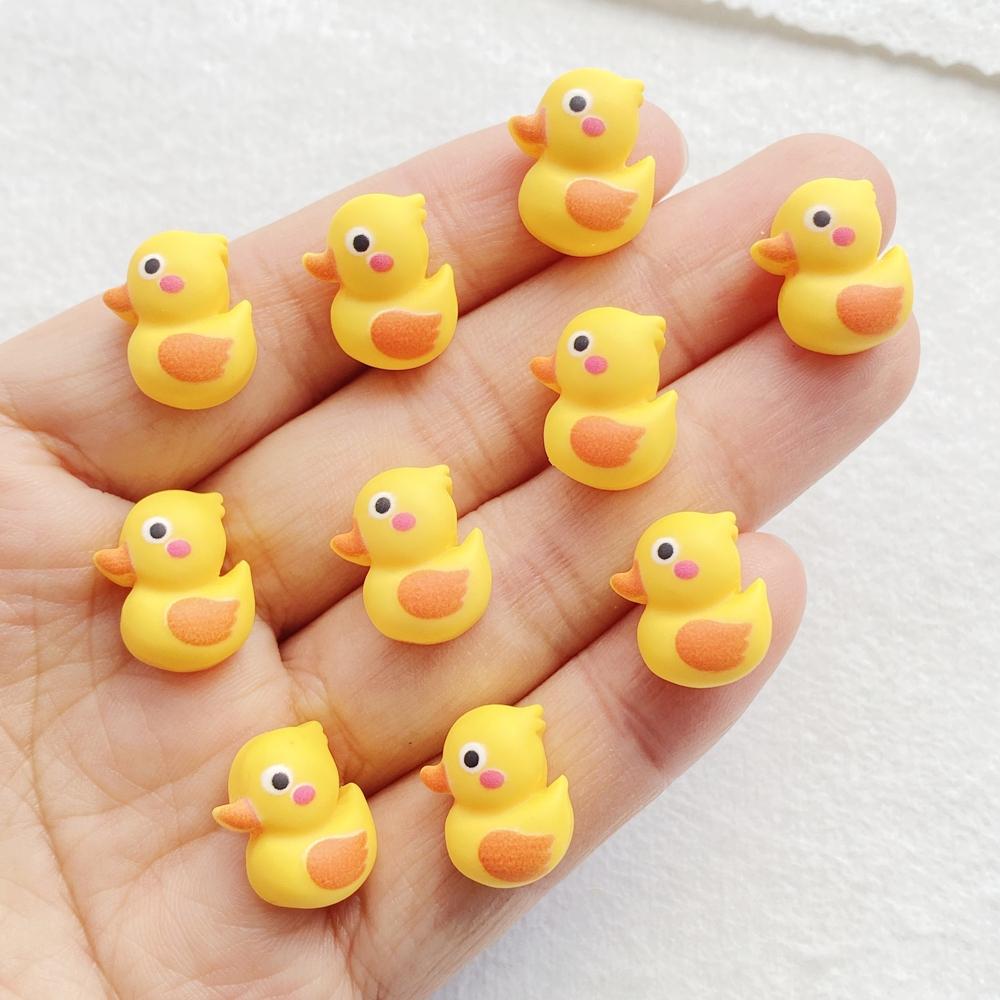 20 Stück Niedliches Cartoon-Tier Küken Nagelkunst Flacher Rücken Strassstein Perle Scrapbooking DIY Maniküre Applikationen Zubehör Bastelbedarf