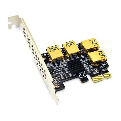 Adaptateur de carte d'extension USB 3.0 PCI-E Express, multiplicateur de ports PCIe 1 à 4 emplacements