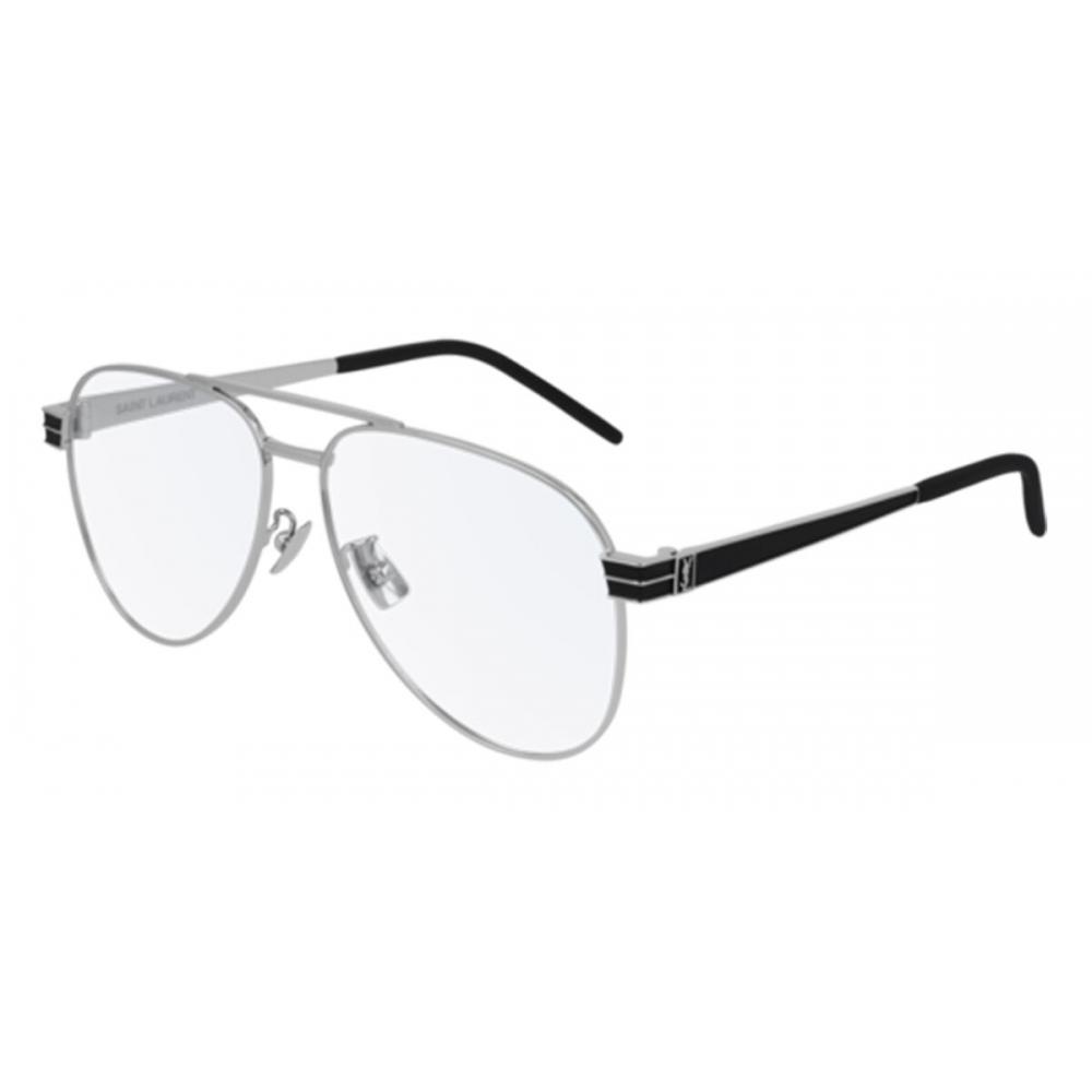 

Saint Laurent Sl M54 002 Unisex Eyeglasses Silver/56
