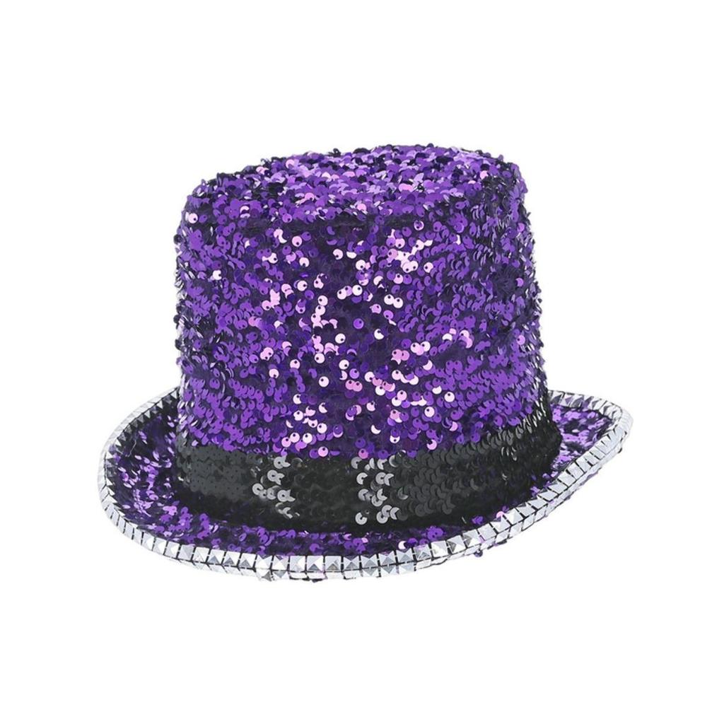 Fever Deluxe Sequins Felt Top Hat