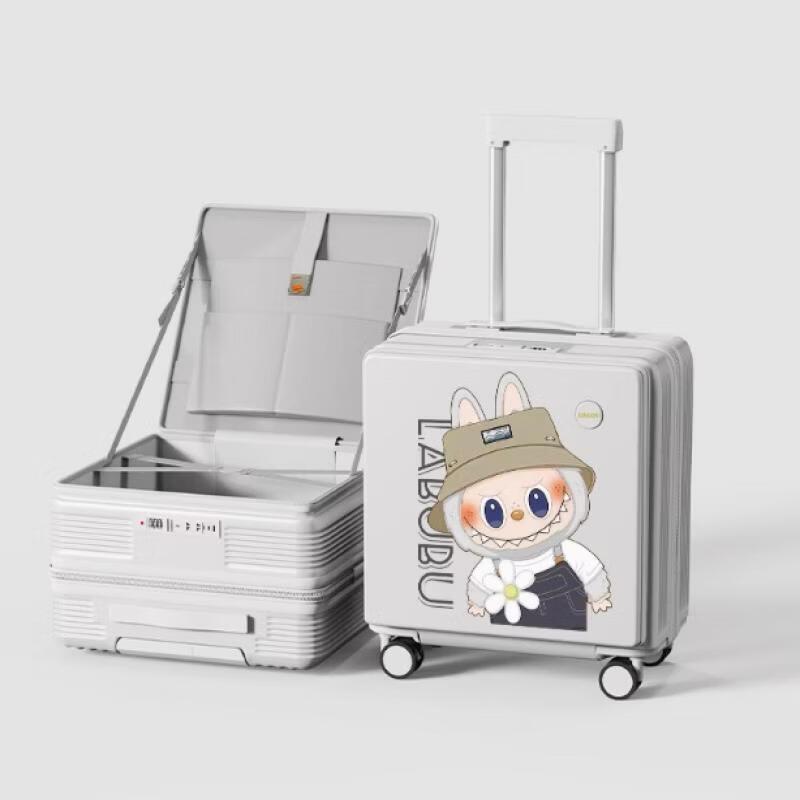 JOURHEY SHI Cartoon Front-Opening Trolley Luggage 34 inches