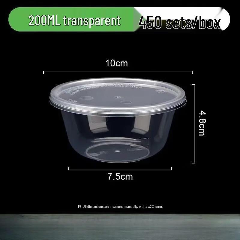 Handun Disposable Round Meal Bowl with Lid