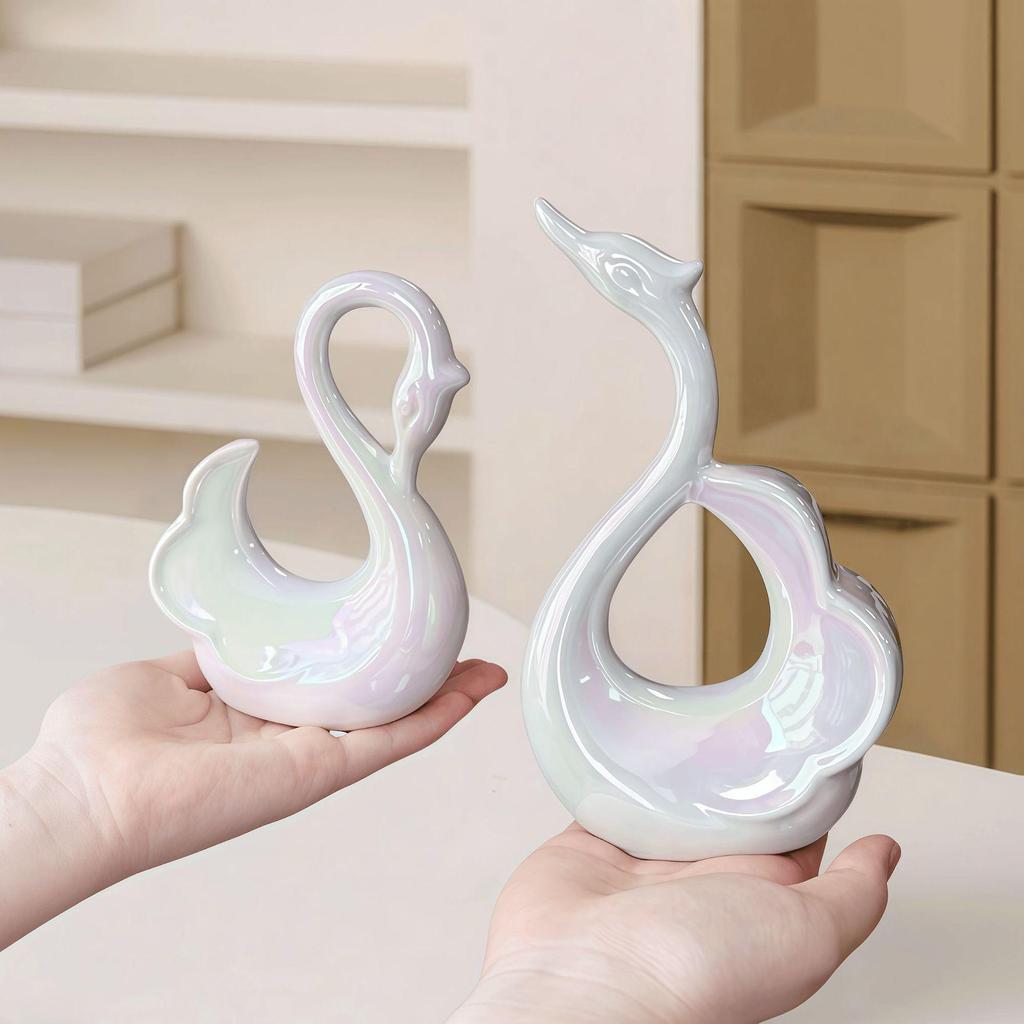 Figuritas de Cisne de Lujo: Decoración Elegante para Entrada, Sala de Estar o Armario