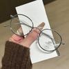 Metal Frame Men And Women Same Style Glasses Frame Fashionable Commuting Anti-blue Light Glasses Myopia Glasses Frame