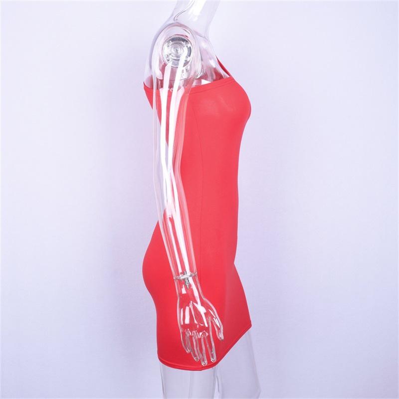 2018 European & American One-Shoulder Slimming Long-Sleeve Dress