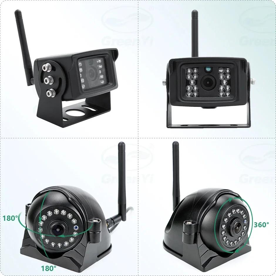 10'' Wireless Monitor AI Blind Spot Radar BSD Alarm DVR Recorder Touch Screen Backup Camera For Truck/Trailer/Bus/RV/Pickups/SUV