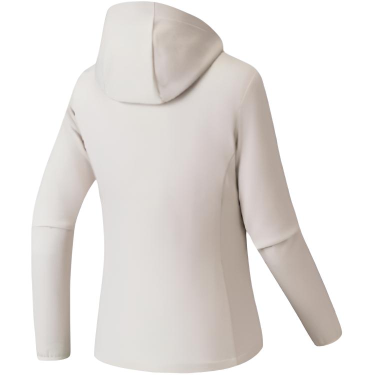 Anta Training Series Hooded Zipper Sports Casual Simple Fleece Solid Comfortable Versatile Jacket Women Jackets 962547601-1