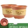 Extra-Large Purple Clay Ceramic Bonsai and Orchid Flower Pot