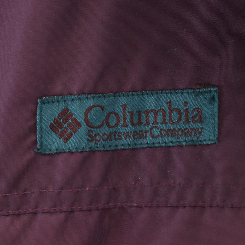 Columbia 90s Old Two-tone color Nylon jacket wine-red Outdoors Men's Used