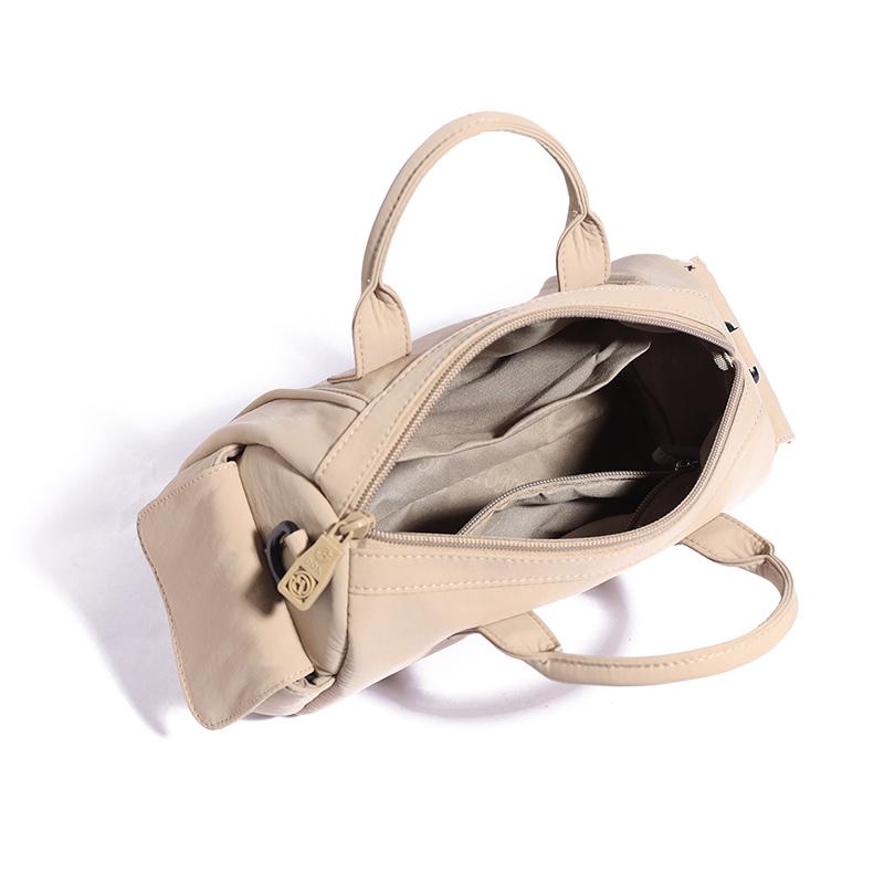 Bolso Bandolera Impermeable de Nylon para Mujer Bolso de Hombro Casual con Asa Superior y Cremallera