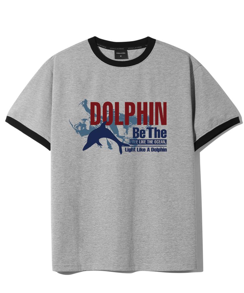 Bibalabida Dolphin Ringer Short Sleeve T-Shirt