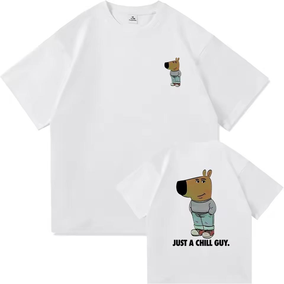 Jestem po prostu wyluzowanym gościem T-shirt Śmieszna odzież męska Harajuku Vintage Unisex Wysokiej jakości bawełniana odzież Koszulki anime męskie