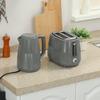 Kettle and Toaster Set, 1.7L 3000W Fast Boil Kettle & 2 Slice Toaster Kitchen Set with 7 Level Browning Controls, Defrost, Reheat