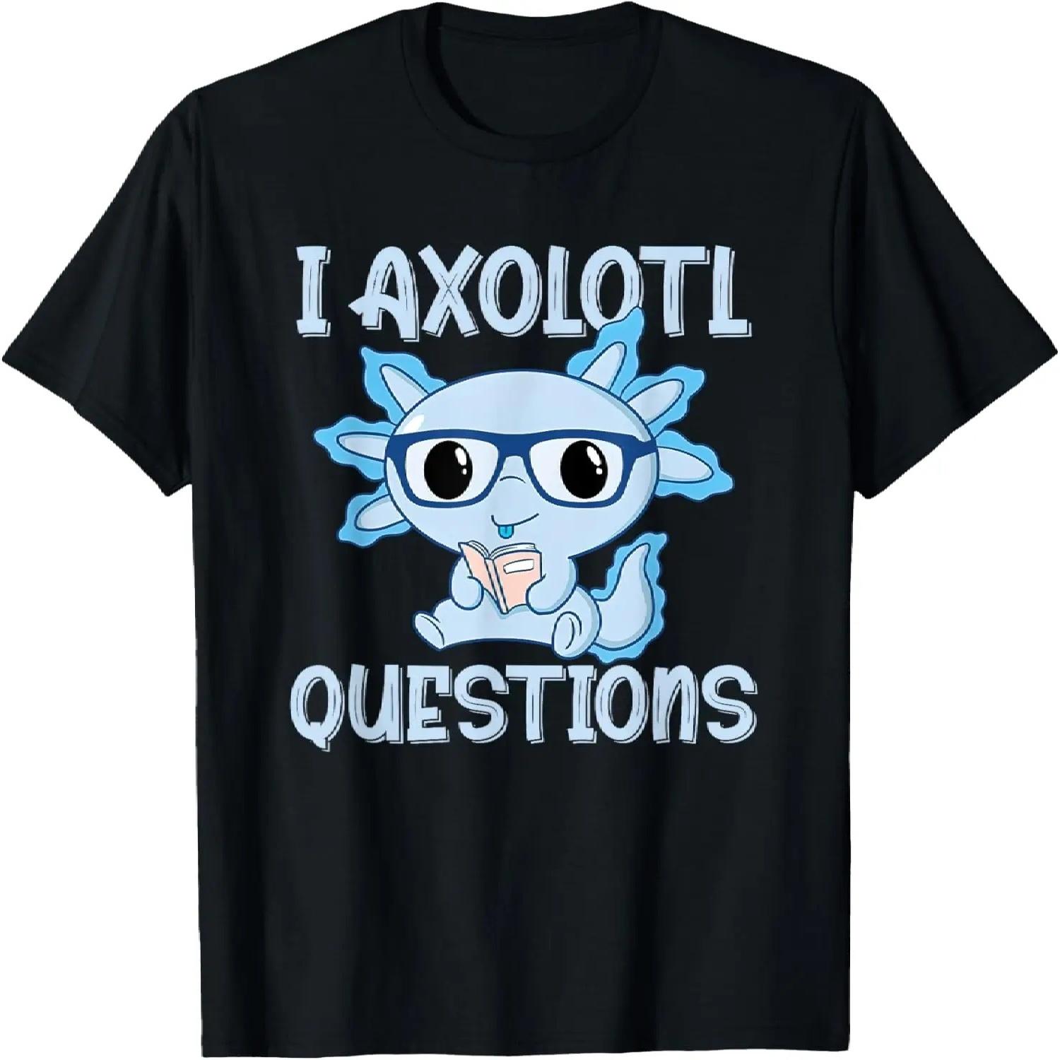 I Axolotl Questions Kids Cute Axolotl Baby Boy Read Book T-Shirt S