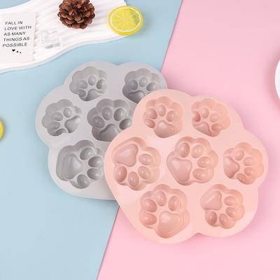 7-foremkowy silikonowy mold z odciskiem kociej łapy, forma do ciasta, wykrawacz do ciastek, fondant DIY, kocia łapa, mus, ciastko, formy do pieczenia, forma do pieczenia