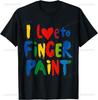 I Heart Love To Finger Paint Im Paint Cute Couple Valentines Day Unisex and Womens Gender Tshirt