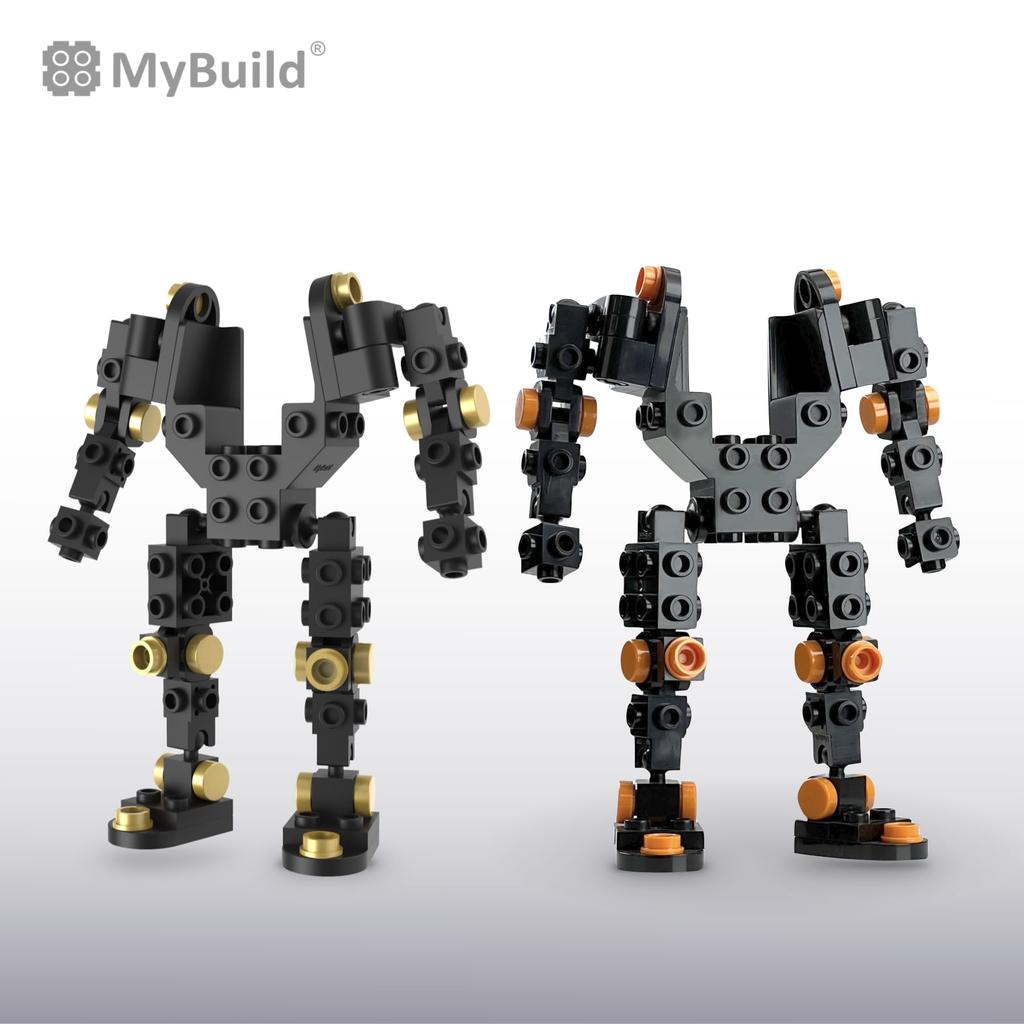 MyBuild 1001 Mecha Frame Building Blocks, Robot Base, Customizable Building Set, Compatible with Other Brands, Ages 12+