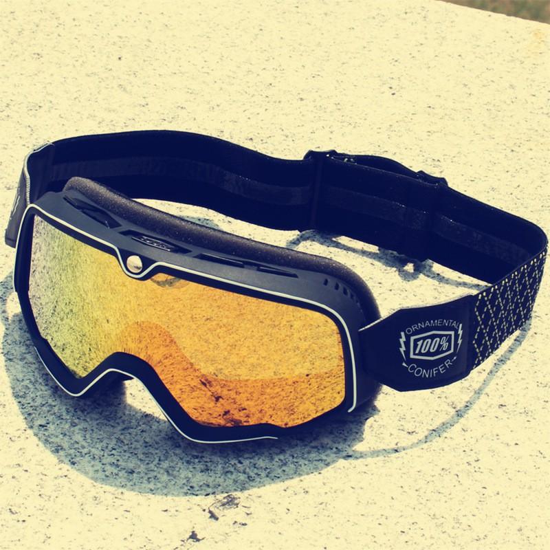 Occhiali da Moto Stile Harley Vintage Antivento Lente Chiara per Casco Mezzo/Integrale Piloti Con Occhiali da Vista