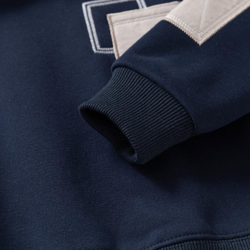 Dětský svetr falešný dvoudílný 2025 podzim a zima nový korejská verze dětského oblečení chlapecká fleecová bunda dětský top