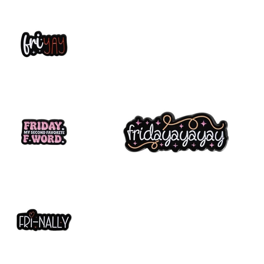 Bold Contemporary And Letter Brooches With Colorful Designs Perfect For Casual And Wear Formal