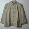 2026 Summer Men's Chinese Style Stand Collar Linen Shirt, Pan Kou Design, Available In 6 Colors