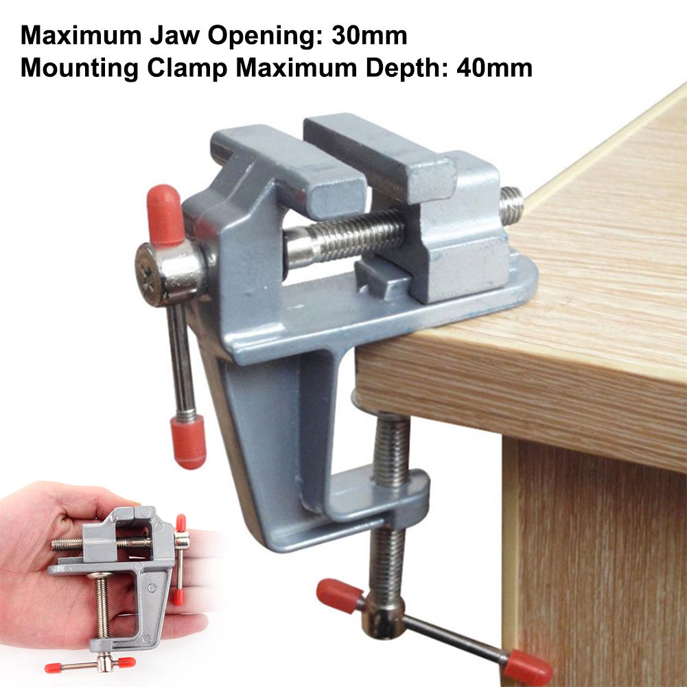 Top Sale 3.5" Aluminum Miniature Small Jewelers Hobby Clamp On Table Bench Vise Mini Tool Vice Muliti-Funcational DIY Tools