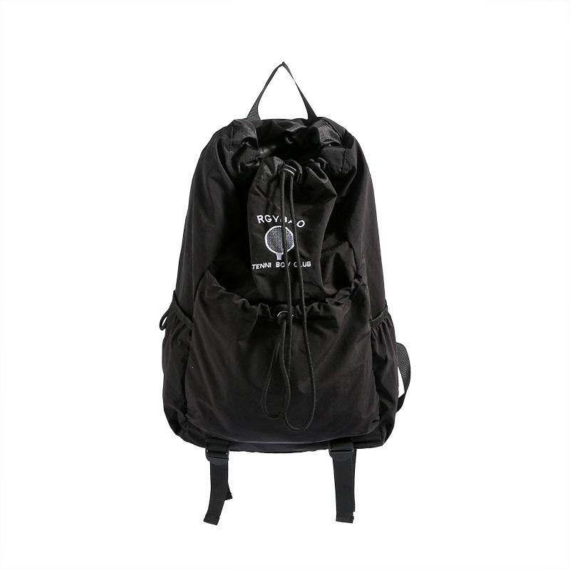 Schoolbag Lightweight Sports Drawstring Backpack 1011 New Canvas Large Capacity College Student School Bag Mountain Climbing Riding Backpack