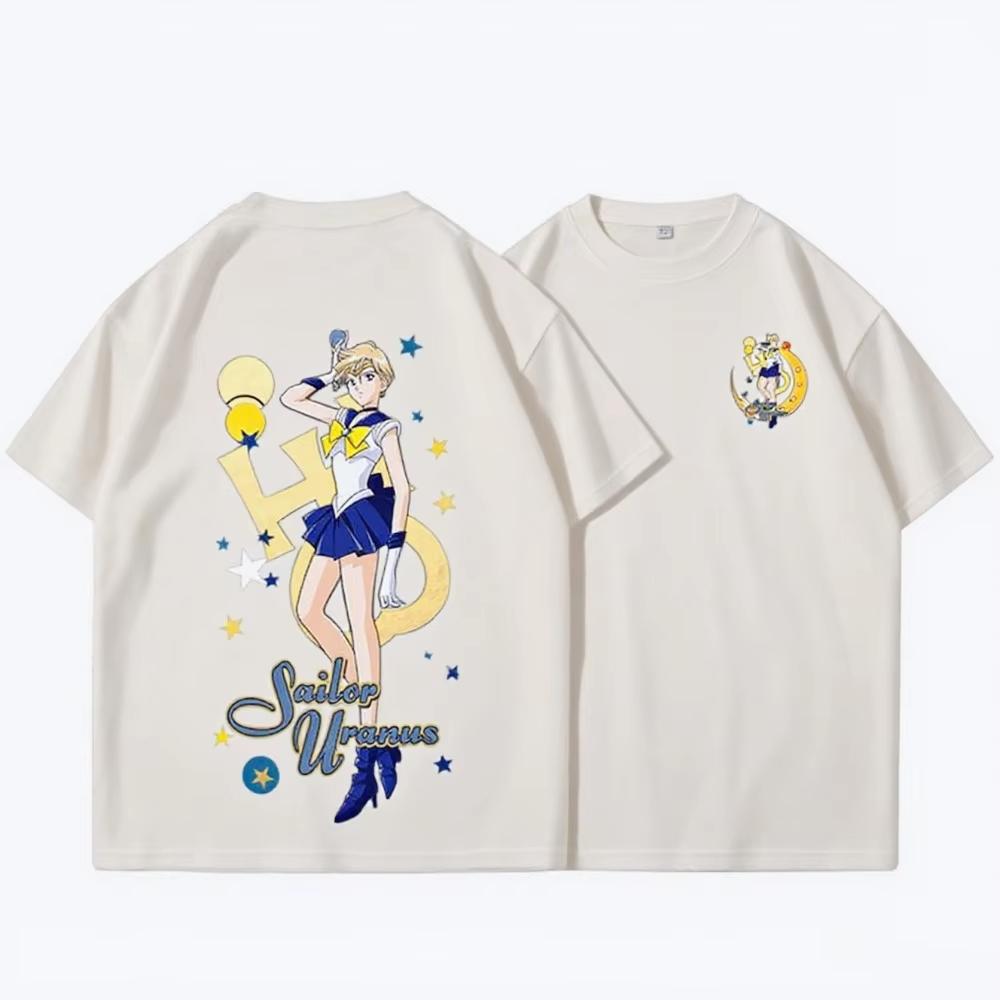 Sailor Moon Tshirts for Unisex and Women Summer Fashion Anime Print Shortsleeved Tshirts Womens Street Clothing Cotton