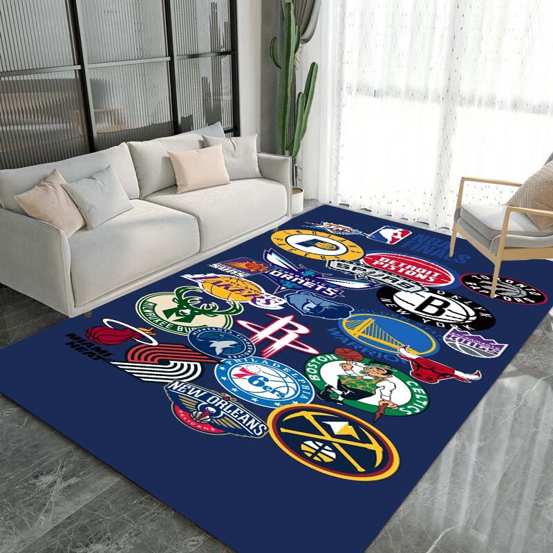 Nine Styles of High-definition Basketball Rugs, Suitable for Living Room, Bedroom Home Decoration, and Children's Gifts.