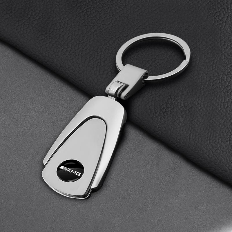 Kovová Kůže LOGO AMG Klíčenka Přívěsek na Klíče Odznak na Auto Příslušenství Pro Mercedes Benz E260 E200 E300 W205 W212 W166 W176 W242 S212 X166