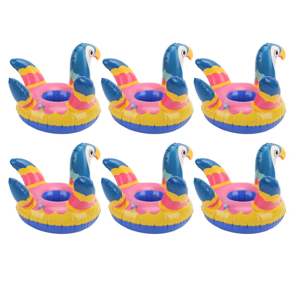 10pcs Inflatable Drink Holder Portable Cute Bird Pool Party Cup Holders Floats Decoration