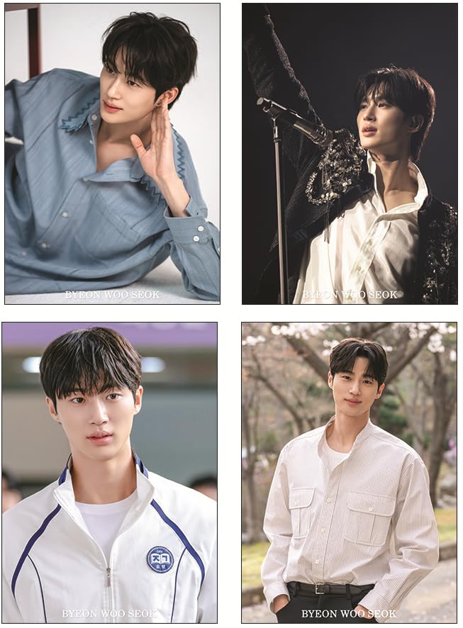 Byeon Woo Seok Goods 12 Posters + 1 Sticker Set BYEONWOOSEOK