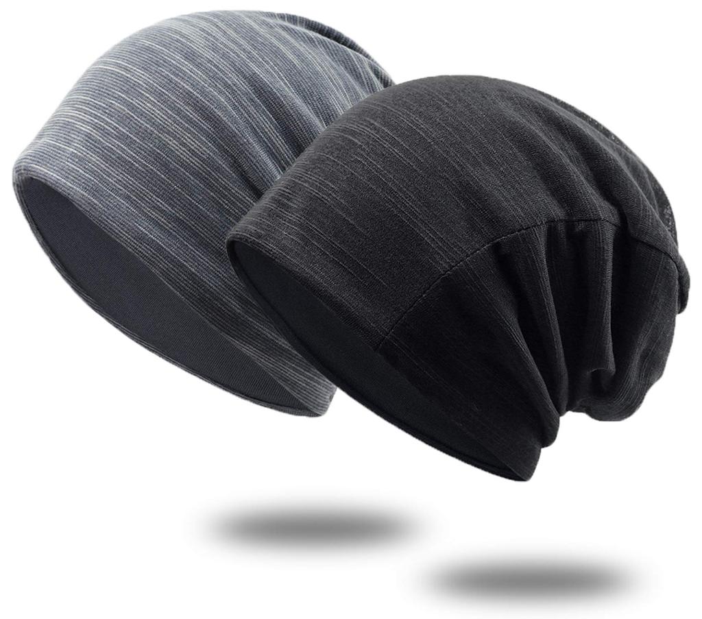 MECOLO Soft Gauze Knit Simple Gentle On the No Soft Solid Knit Gauze Summer Knit Medical Hat for Men and Women Hat, Design, Skin, Constriction,