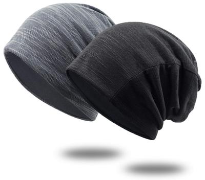 [MECOLO] Stickad mössa, mjuk gasväv, enkel design, hudvänlig, ingen känsla av åtsittande, alla säsonger, stretchbar, mjuk, bomull, enfärgad, upprullbar klocka,