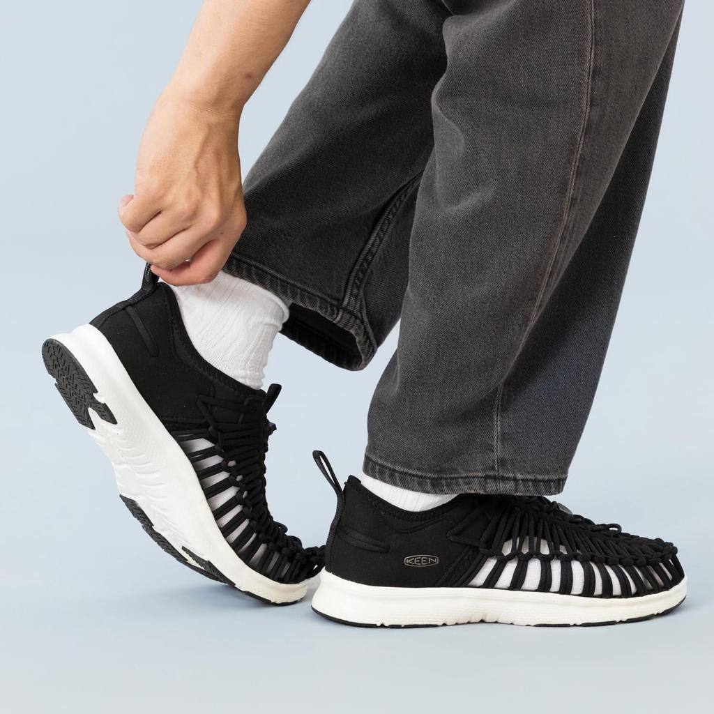 Sandals UNEEK O3 WHITE cm [KEEN] Men's BLACK/STAR 27.5