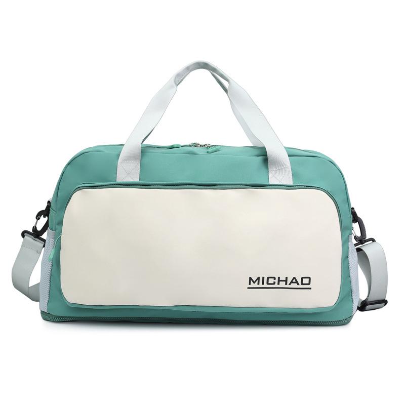 

Trend travel bag Large capacity wet and dry separation Fitness bag with independent shoe compartment Luggage bag Waterproof зелений